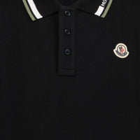 Moncler Enfant Garçons Polo Noir