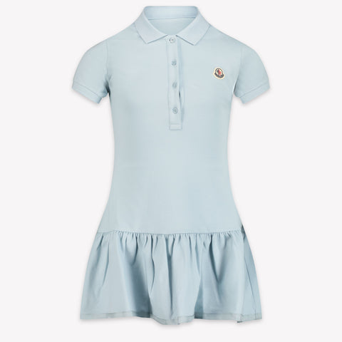 Moncler Kinder Meisjes Jurk In Licht Blauw