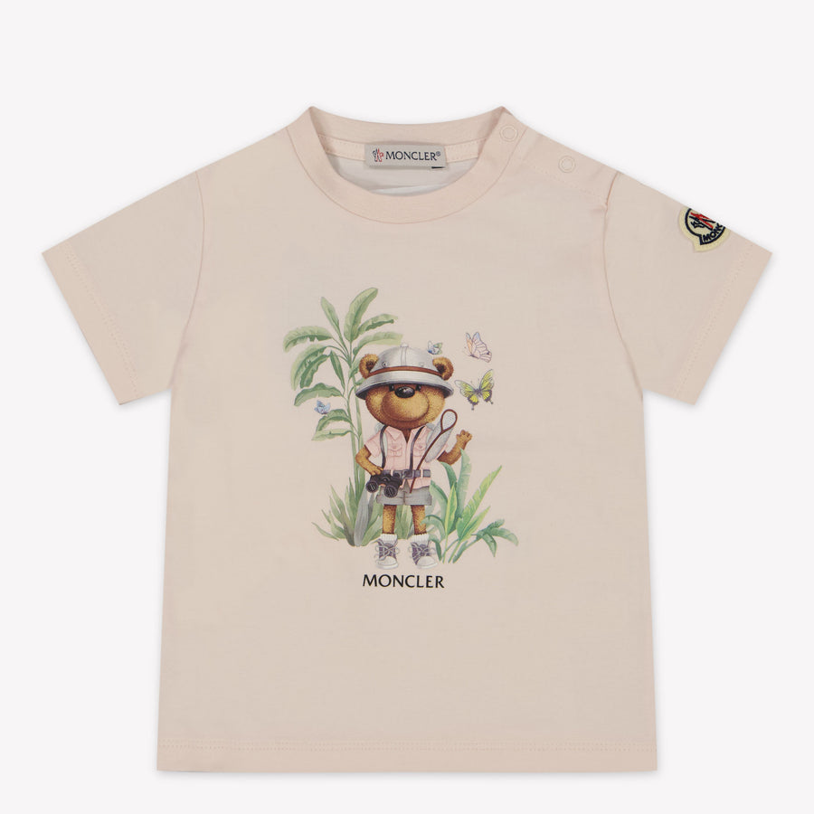Moncler Bébé Filles T-shirt Rose Léger