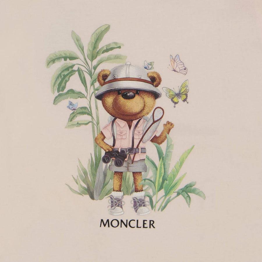 Moncler Bébé Filles T-shirt Rose Léger