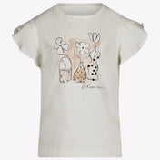 Mayoral Enfant Filles T-shirt en blanc