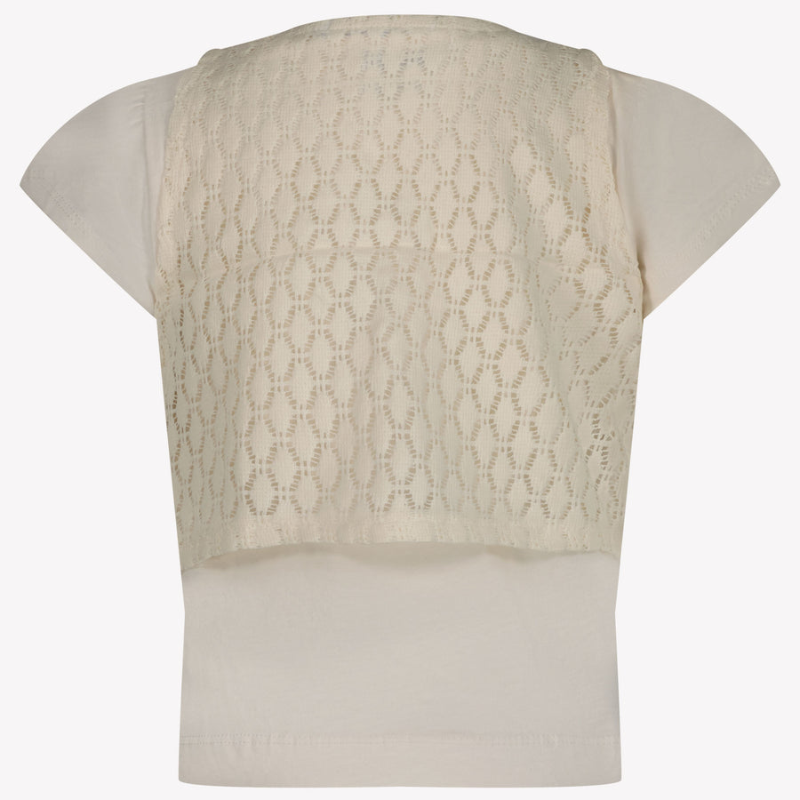 Mayoral Enfant Filles T-shirt en blanc