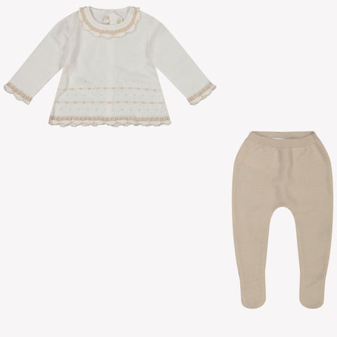 Mayoral Bambino Ragazze Tuta in scatola Beige