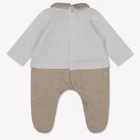 First Bebé Chicos Traje de caja Beige