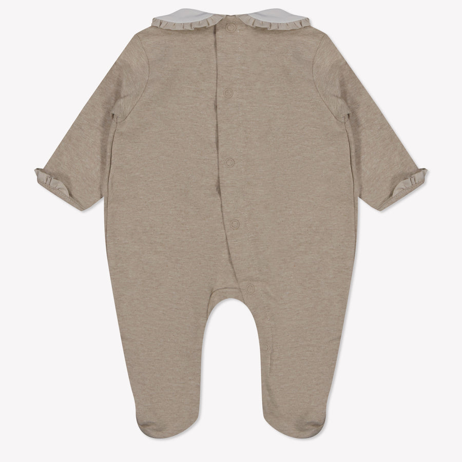 First Bebé Chicas Traje de caja Beige