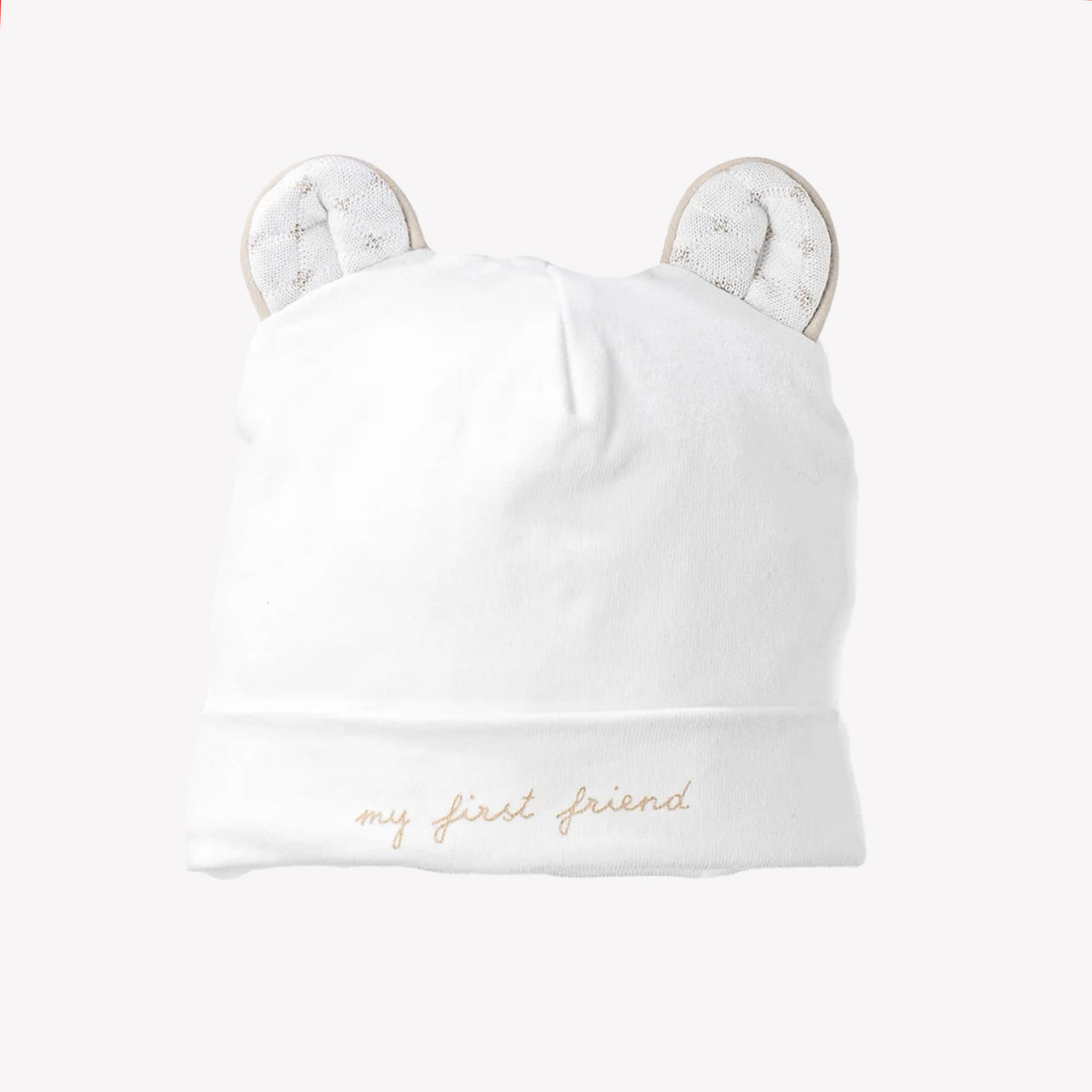 First Bambino Ragazze Cappello in Bianco