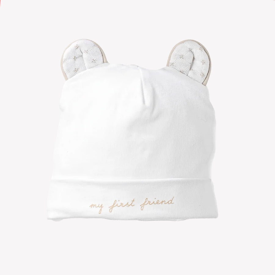 First Bambino Ragazze Cappello in Bianco