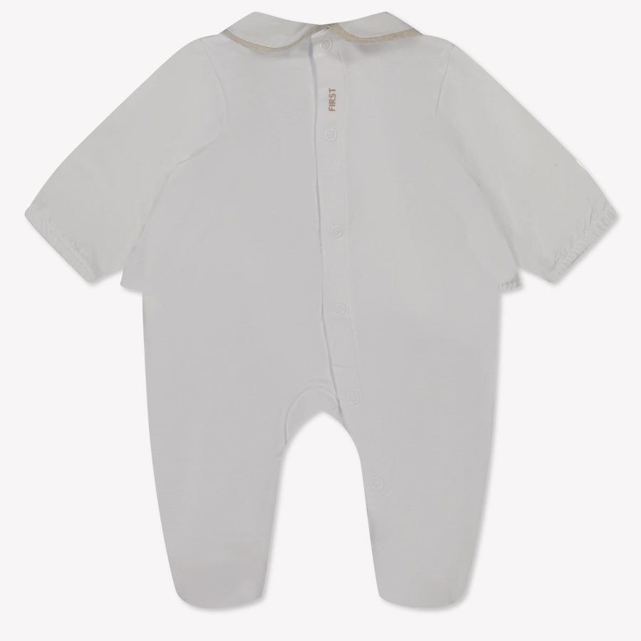 First Bebé Chicas Traje de caja Blanco