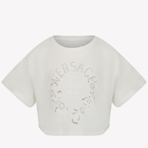 Versace Kids Girls  T-Shirt Offwhite