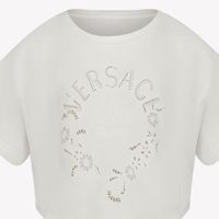 Versace Kids Girls  T-Shirt Offwhite