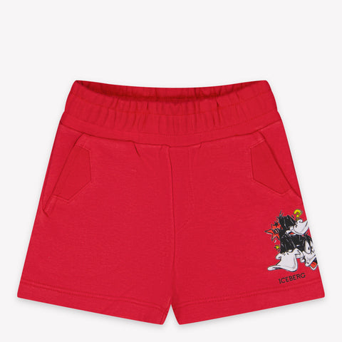 Iceberg Bebé Chicos Shorts tes Rojo