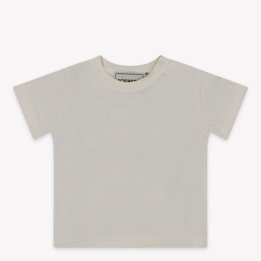 Iceberg Bébé Garçons T-shirt en blanc