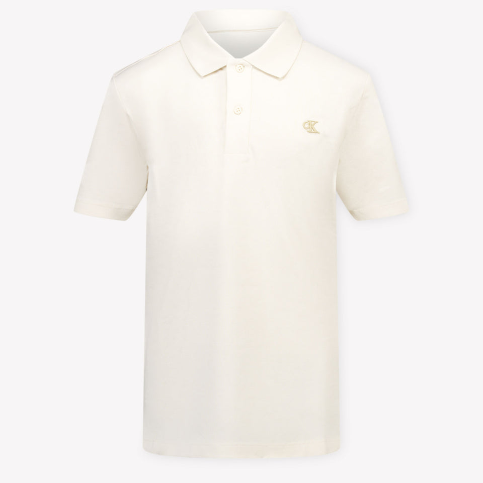Calvin Klein Niño Chicos Polo Beige