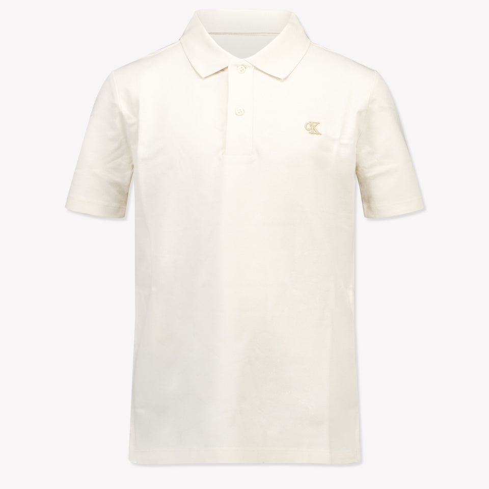 Calvin Klein Niño Chicos Polo Beige