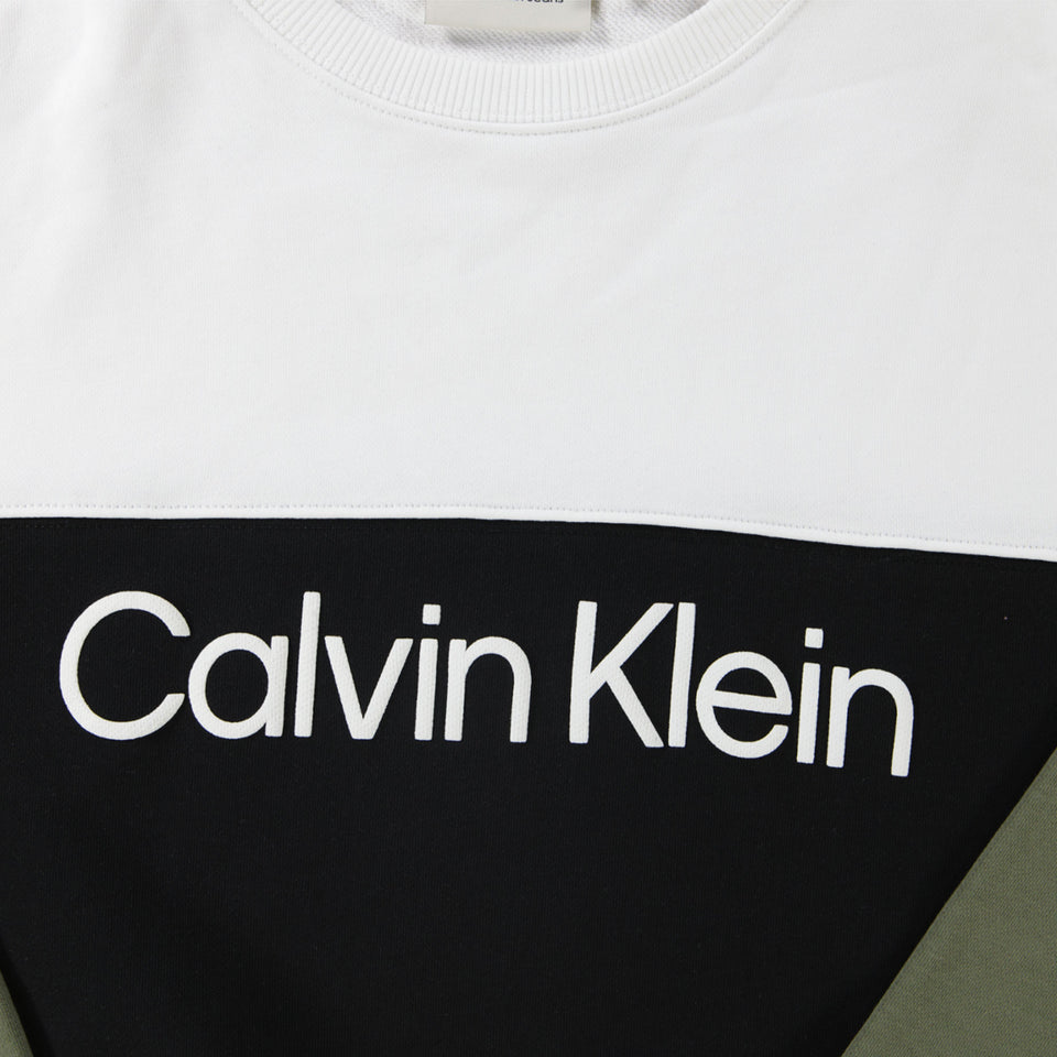 Calvin Klein Ragazzo Ragazzi Maglione in Nero