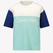 Calvin Klein Kinder Jongens T-Shirt In Mint