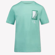 Calvin Klein Kinder Jongens T-Shirt In Mint