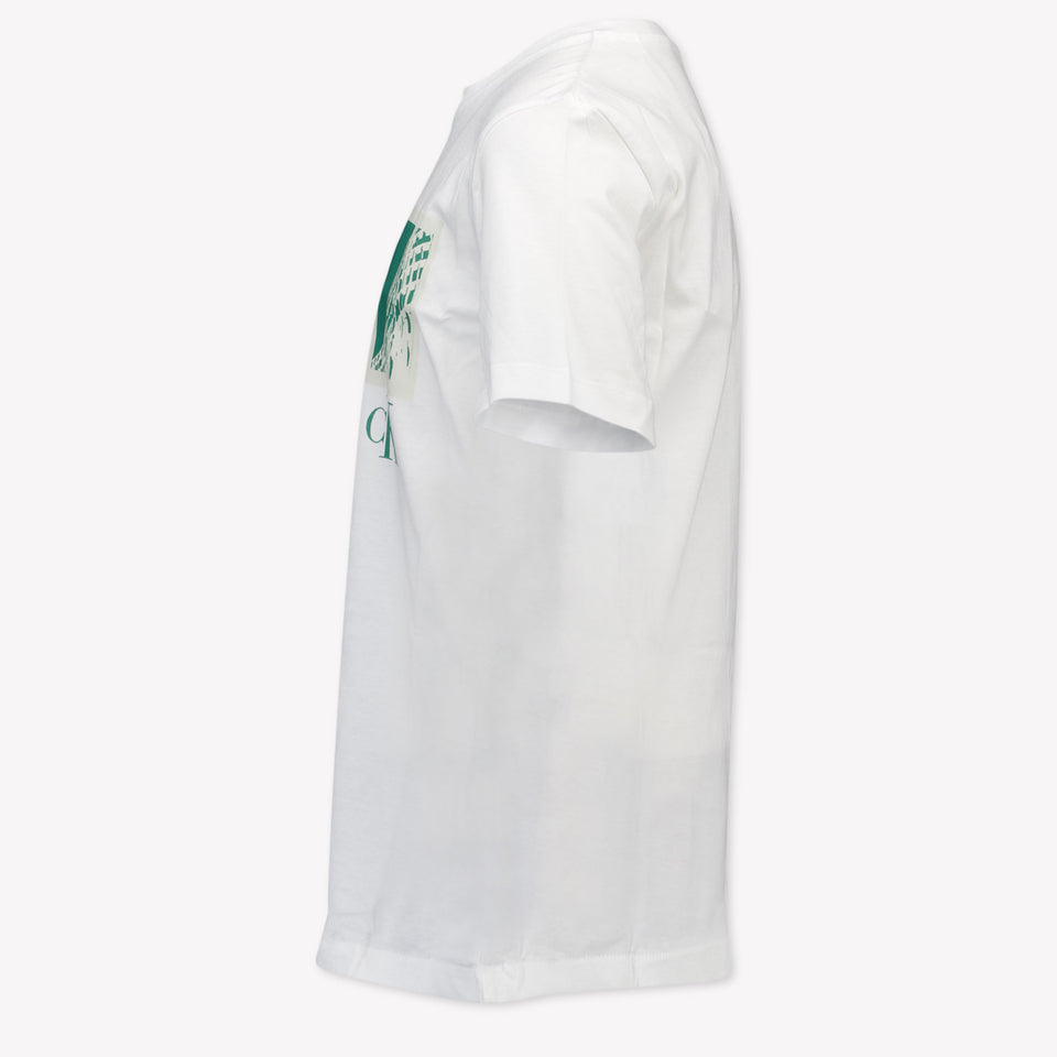 Calvin Klein Niño Chicos Camiseta en Blanco