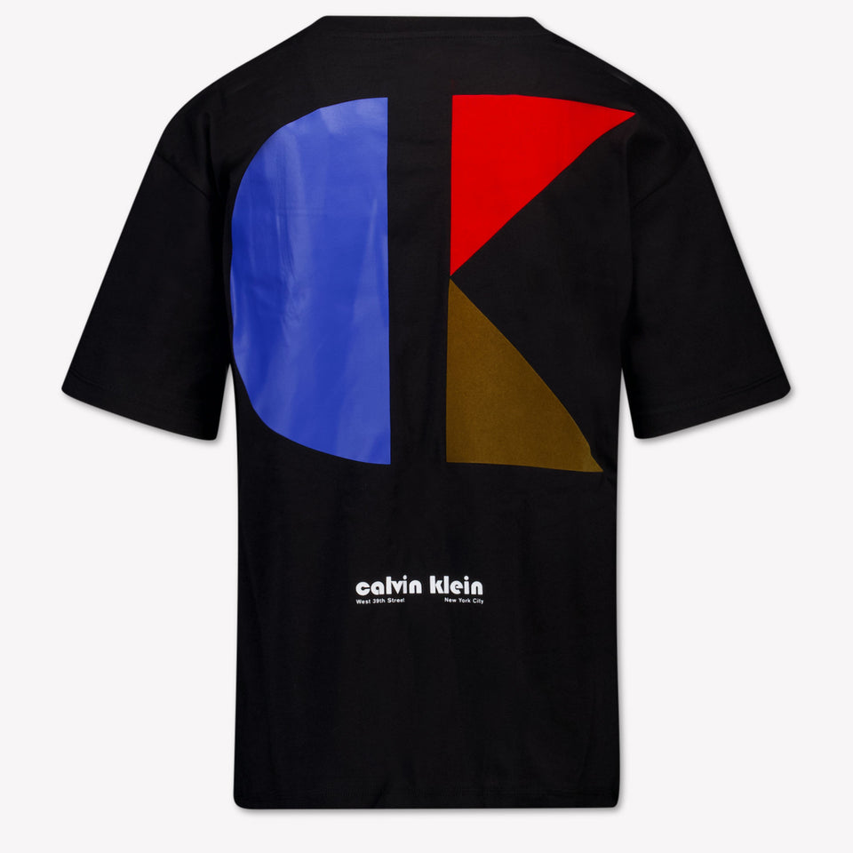 Calvin Klein Kinder Jongens T-Shirt In Zwart