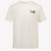 Calvin Klein Enfant Garçons T-shirt Beige Clair