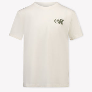 Calvin Klein Enfant Garçons T-shirt Beige Clair