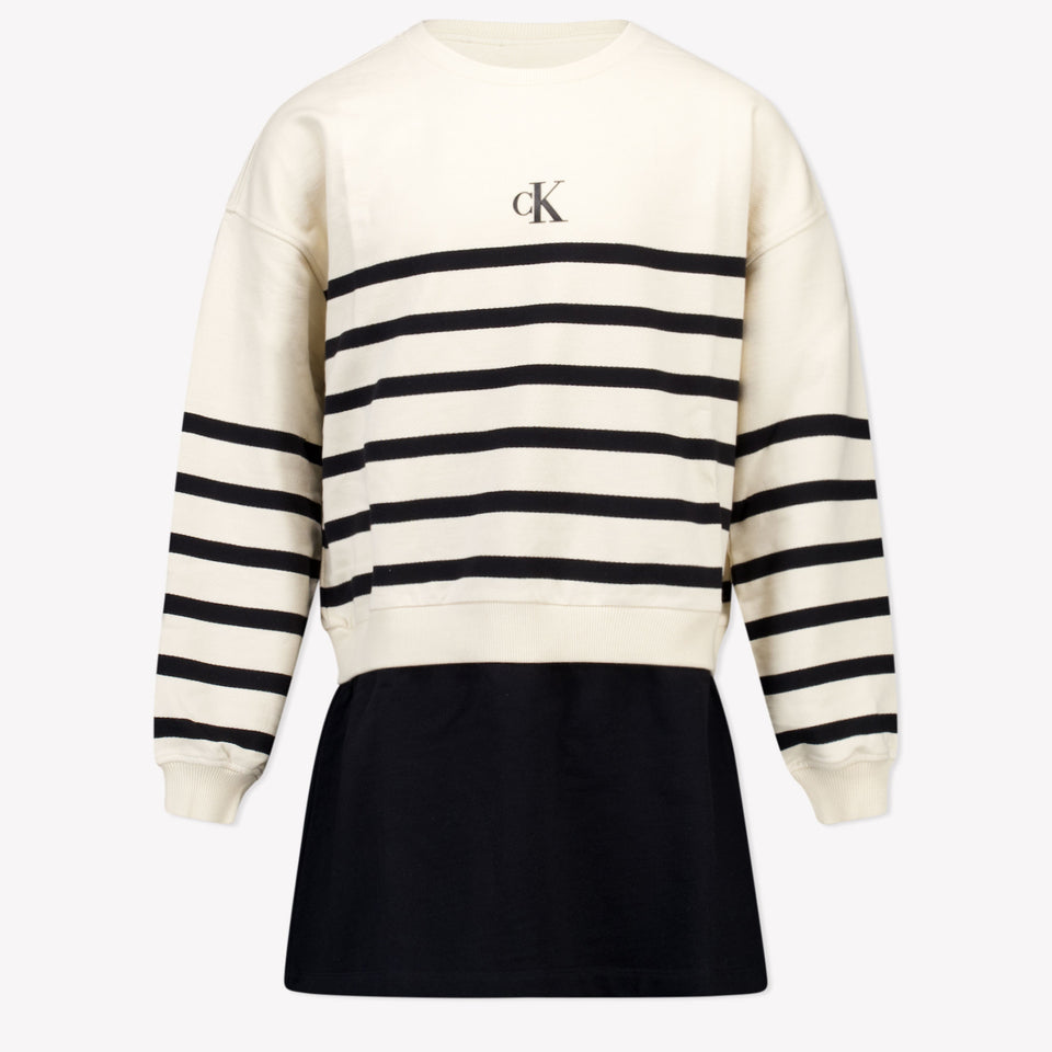 Calvin Klein Enfant Filles Robe Beige Clair