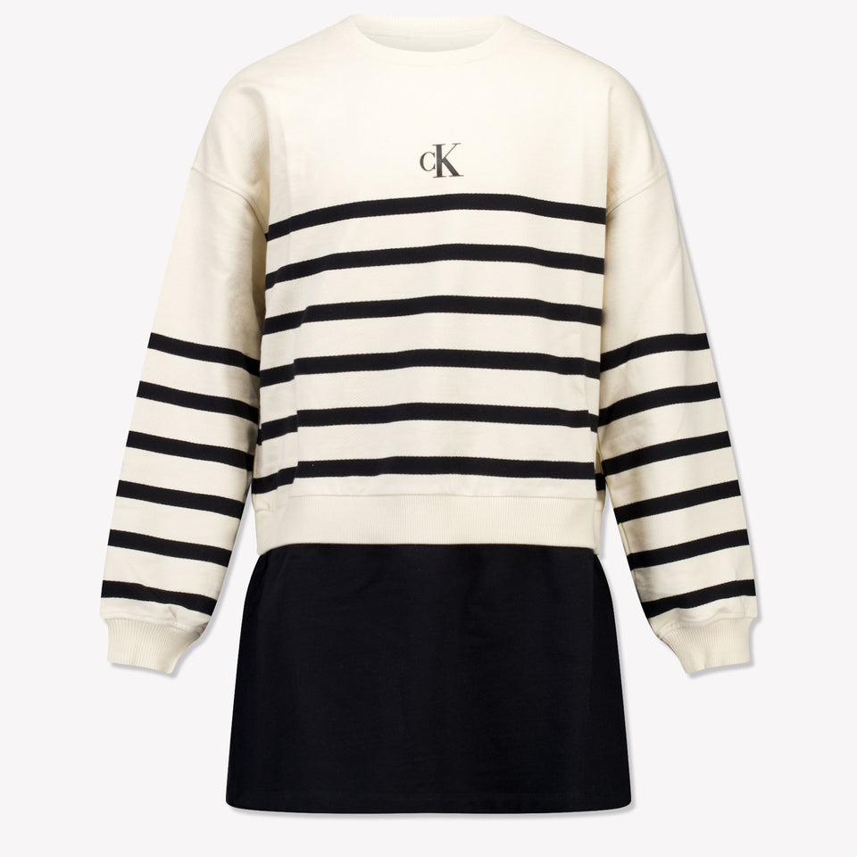 Calvin Klein Enfant Filles Robe Beige Clair