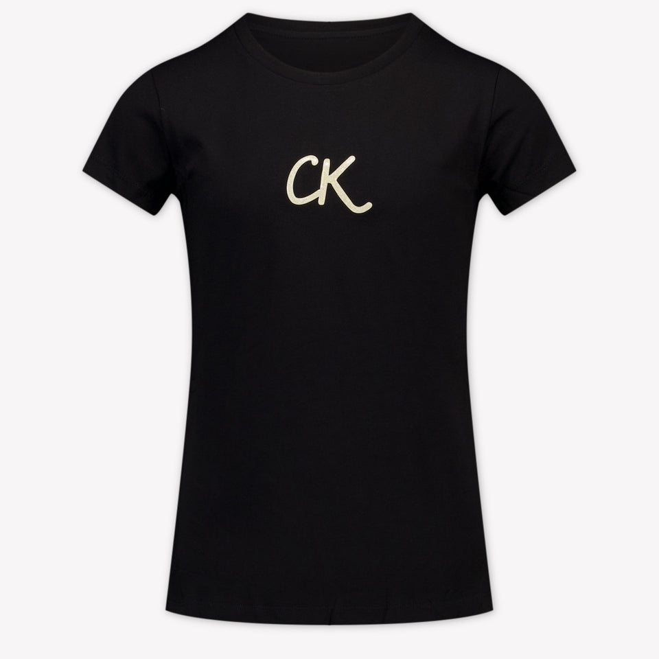 Calvin Klein Kids Girls  T-Shirt Black