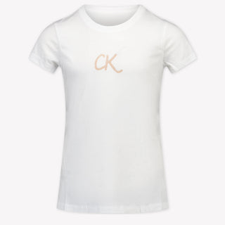 Calvin Klein Kids Girls  T-Shirt White