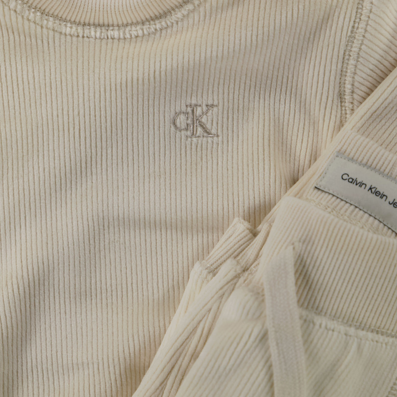 Calvin Klein Bébé Unisexe Costume de jogging Beige