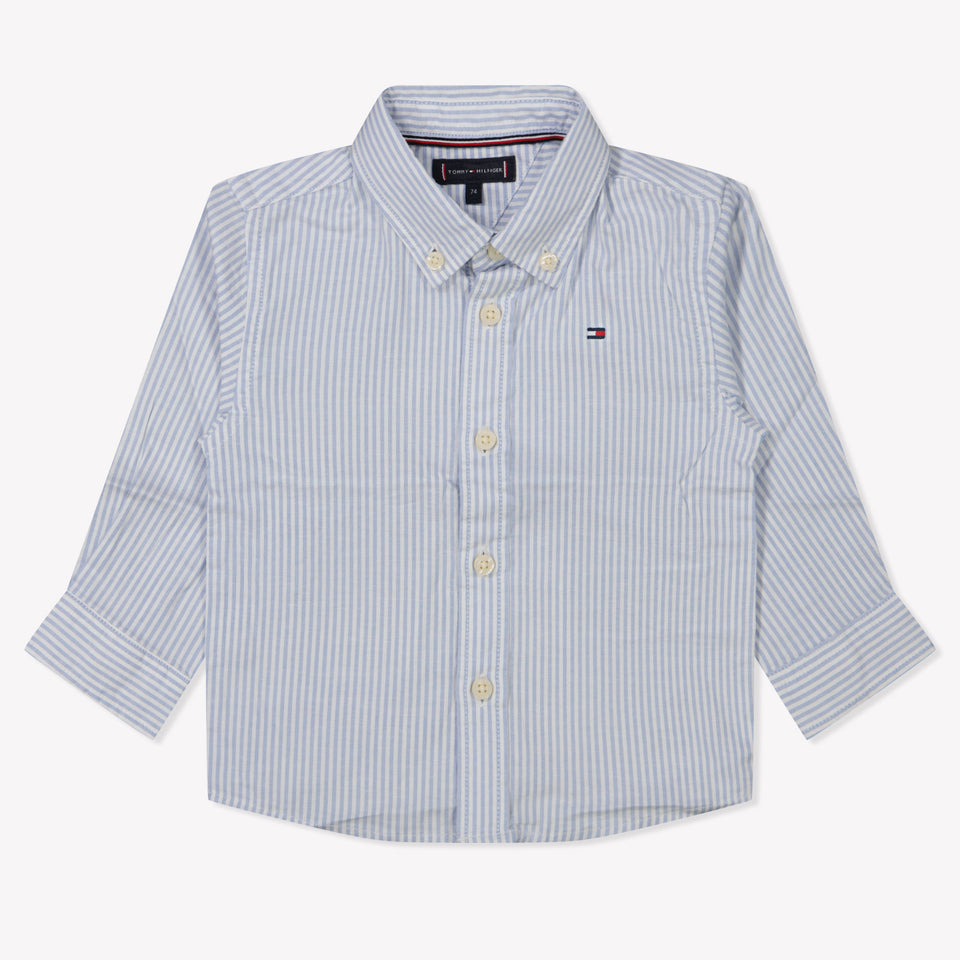 Tommy Hilfiger Baby Jongens Blouse In Licht Blauw
