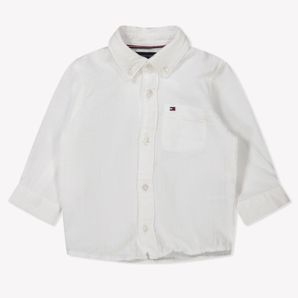 Tommy Hilfiger Bébé Garçons Chemisier Blanc