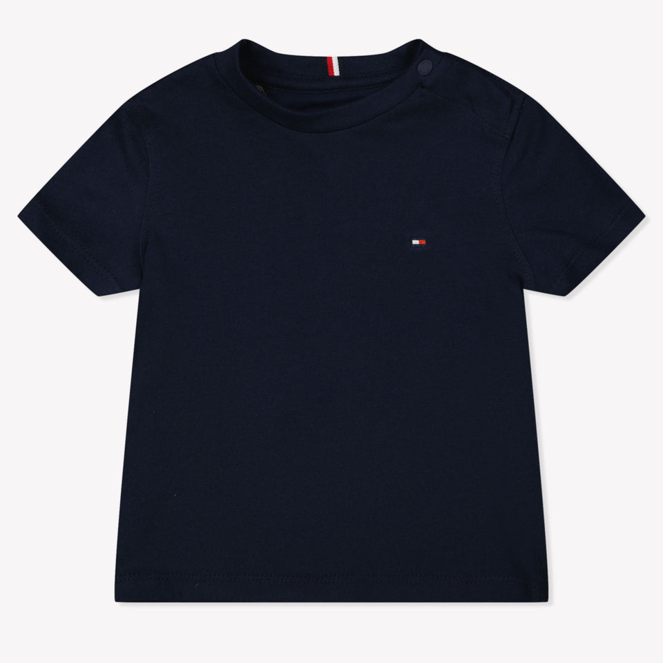 Tommy Hilfiger Bambino Ragazzi Maglietta dentro Navy