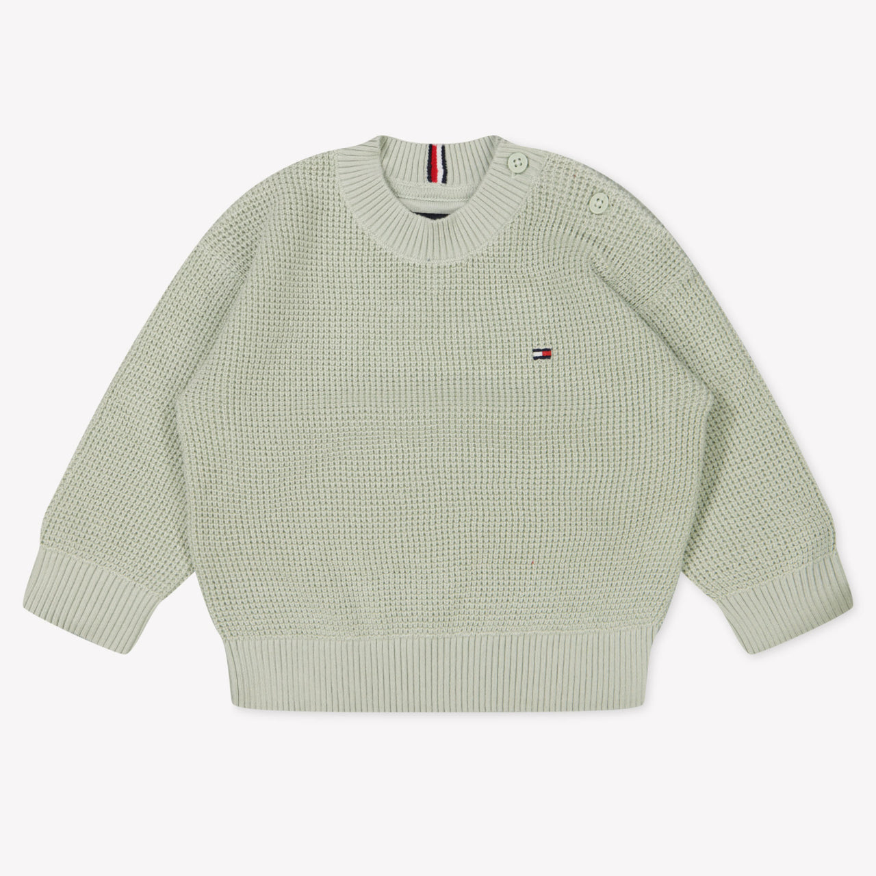Tommy Hilfiger Bébé Garçons Pull Vert-Clair