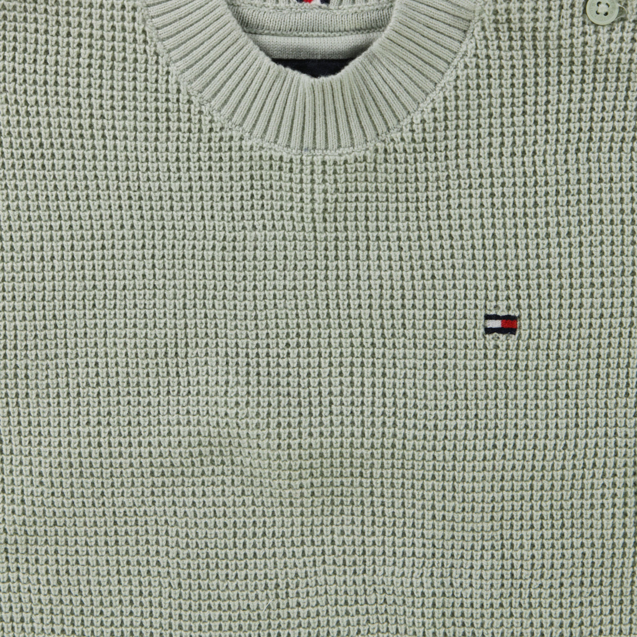 Tommy Hilfiger Bébé Garçons Pull Vert-Clair