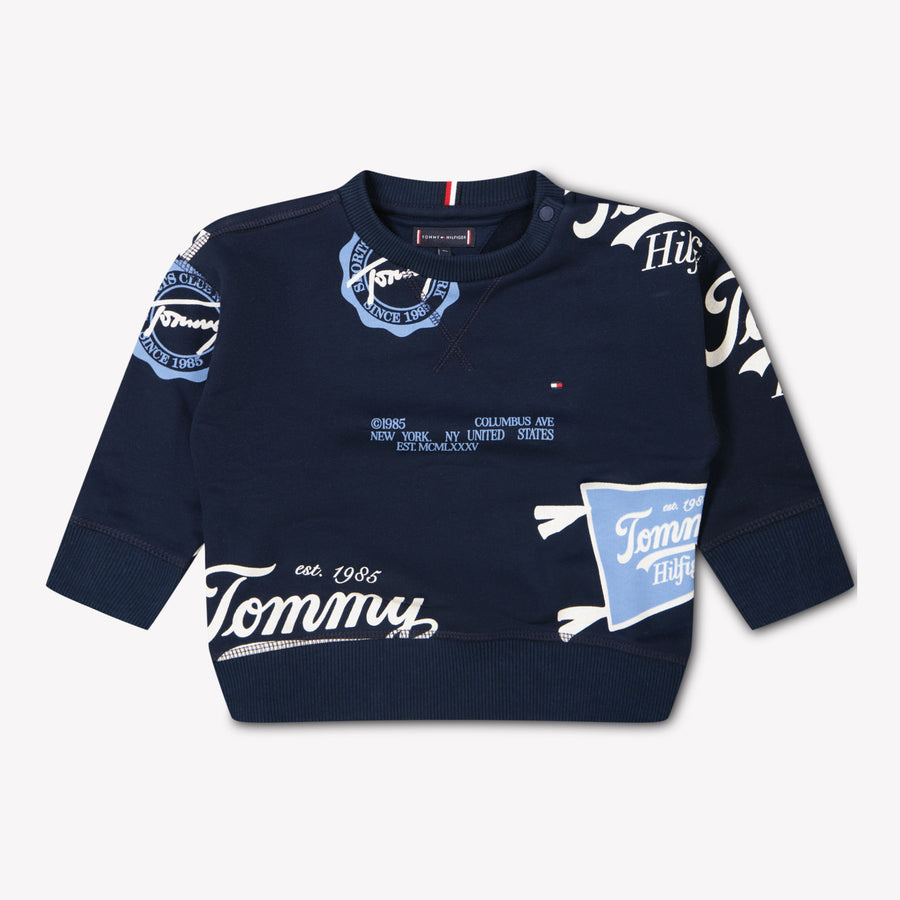Tommy Hilfiger Bébé Garçons Pull Navy