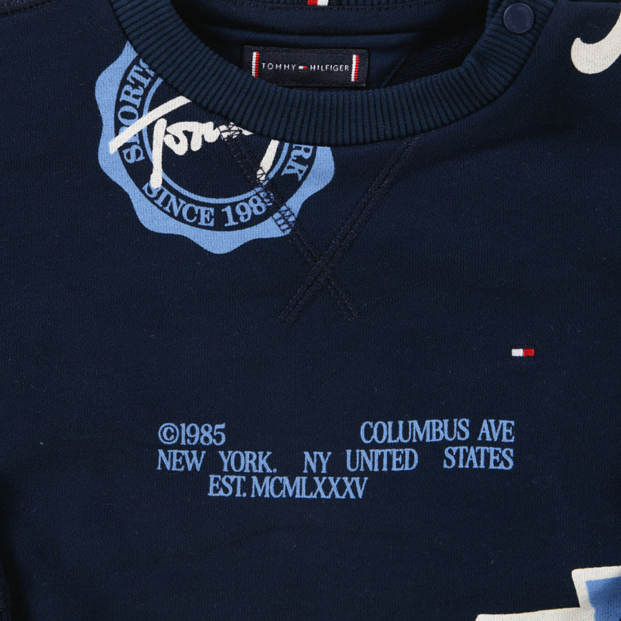 Tommy Hilfiger Bébé Garçons Pull Navy