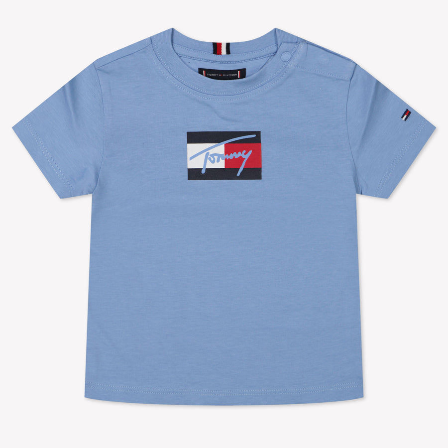 Tommy Hilfiger Bébé Garçons T-shirt Bleu Clair