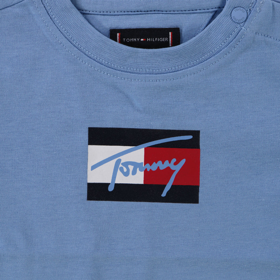 Tommy Hilfiger Bébé Garçons T-shirt Bleu Clair