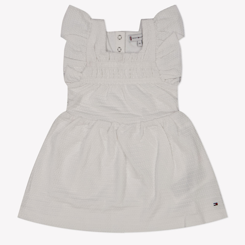 Tommy Hilfiger Baby Meisjes Jurk In Wit