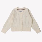 Tommy Hilfiger Baby Mädchen Weste Creme