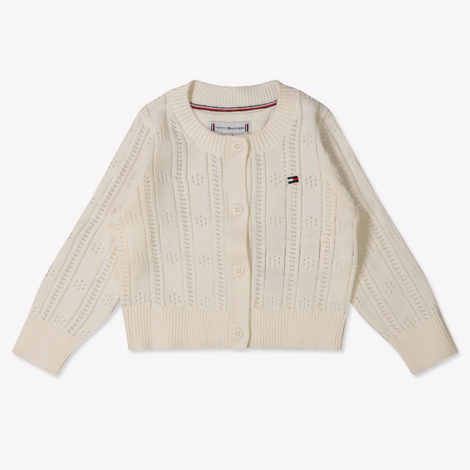 Tommy Hilfiger Baby Mädchen Weste Creme