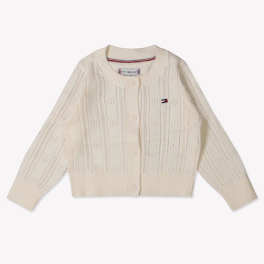Tommy Hilfiger Bébé Filles Gilet Crème