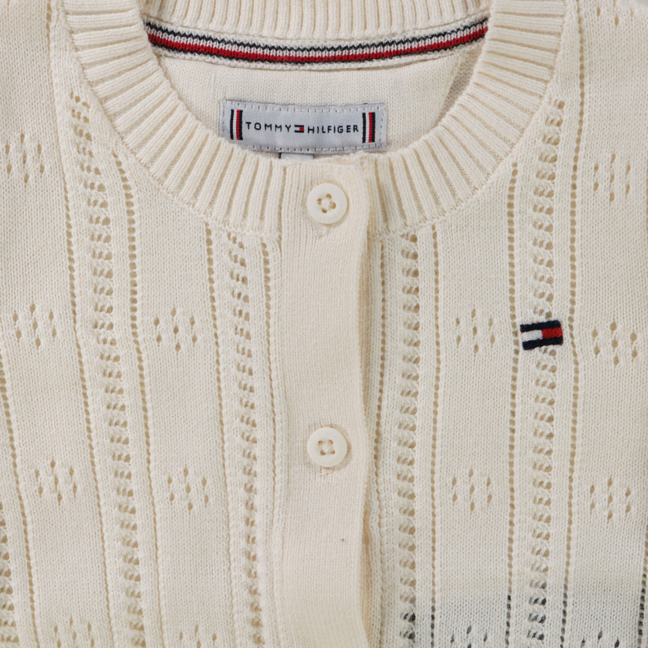 Tommy Hilfiger Bébé Filles Gilet Crème