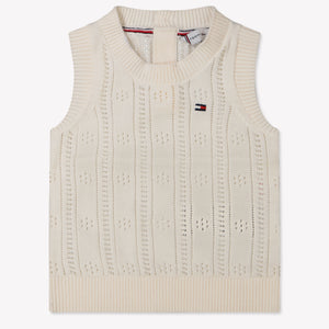 Tommy Hilfiger Bébé Filles Pull Crème