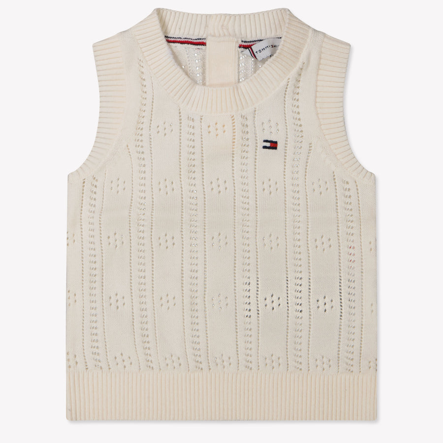 Tommy Hilfiger Bébé Filles Pull Crème