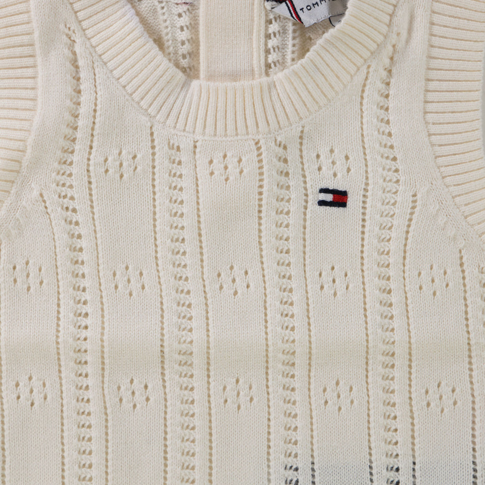 Tommy Hilfiger Baby Meisjes Trui In Creme