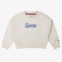 Tommy Hilfiger Bébé Filles Pull dans le blanc off