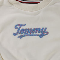 Tommy Hilfiger Bébé Filles Pull dans le blanc off