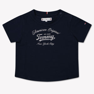 Tommy Hilfiger Bebé Chicas Camiseta en Navy